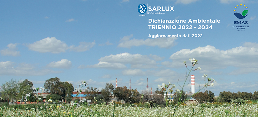 La Dichiarazione Ambientale 2023 certifica tutte le forze che Sarlux dedica alla creazione di valore sostenibile